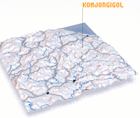 3d view of Kŏmjŏngi-gol