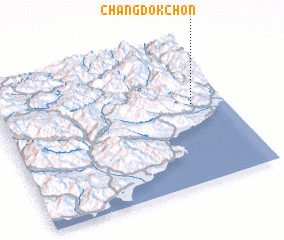 3d view of Changdŏk-ch\