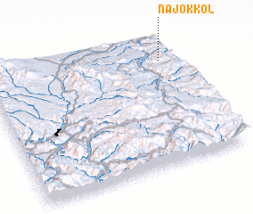 3d view of Najŏk-kol