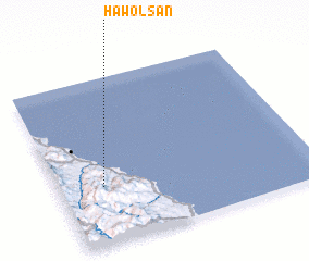 3d view of Hawŏlsan