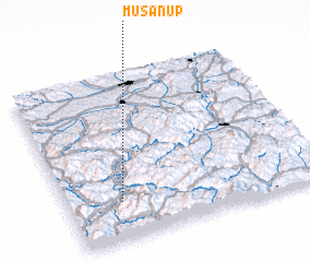 3d view of Musan-ŭp