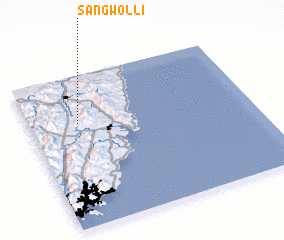 3d view of Sangwŏl-li