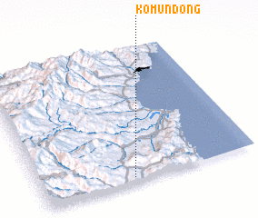 3d view of Kŏmun-dong