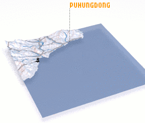 3d view of Puhŭng-dong