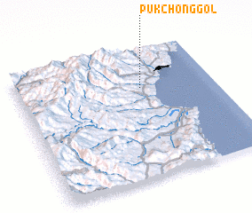 3d view of Pukchŏng-gol