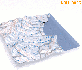 3d view of Wŏlli-dong