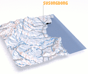 3d view of Susŏng-dong