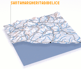 3d view of Santa Margherita di Belice