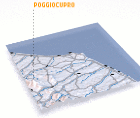 3d view of Poggio Cupro