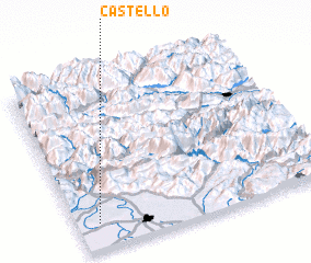 3d view of Castello