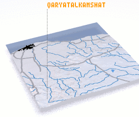 3d view of Qaryat al Kamshāt