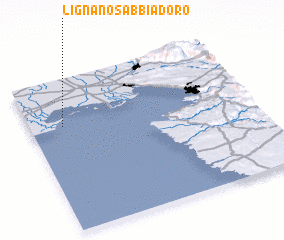 3d view of Lignano Sabbiadoro