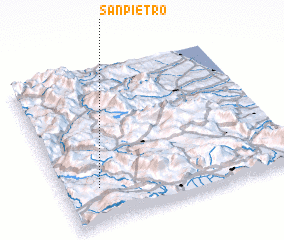 3d view of San Pietro