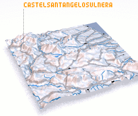 3d view of Castelsantangelo sul Nera