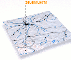 3d view of Zelená Lhota