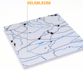 3d view of Velká Lesná