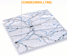 3d view of Schwarz im Höllthal