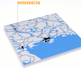 3d view of Munkebacka