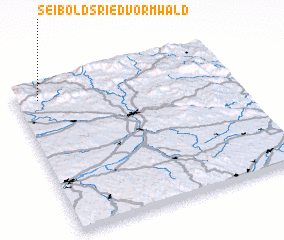 3d view of Seiboldsried vorm Wald