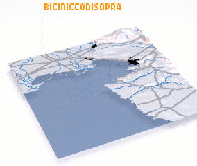 3d view of Bicinicco di Sopra