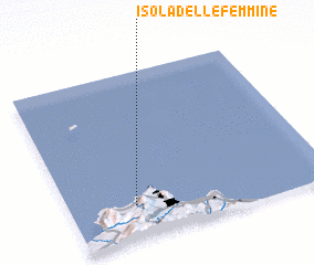 3d view of Isola delle Femmine