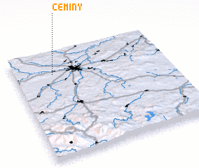 3d view of Čeminy