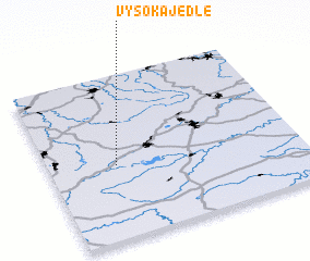 3d view of Vysoká Jedle