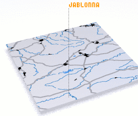 3d view of Jablonná