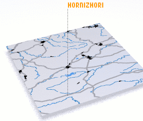 3d view of Horní Zhoří