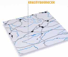 3d view of Krásný Dvoreček