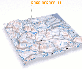 3d view of Poggio Cancelli