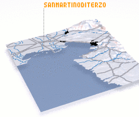 3d view of San Martino di Terzo