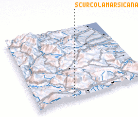 3d view of Scurcola Marsicana