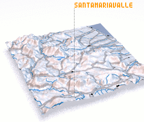 3d view of Santa Maria Valle