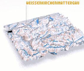 3d view of Weissenkirchen im Attergau