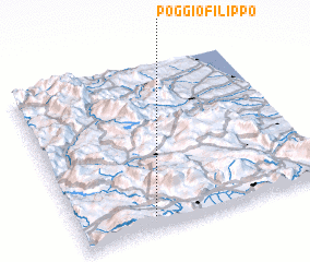 3d view of Poggio Filippo