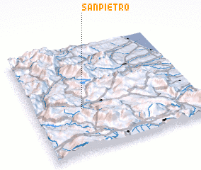 3d view of San Pietro