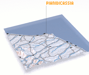 3d view of Piani di Cassia