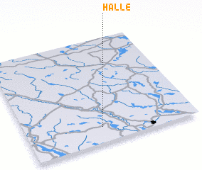 3d view of Hälle
