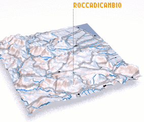 3d view of Rocca di Cambio