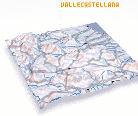 3d view of Valle Castellana