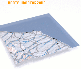 3d view of Monte Vidon Corrado