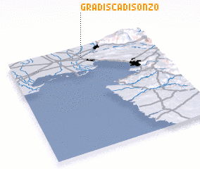 3d view of Gradisca dʼIsonzo