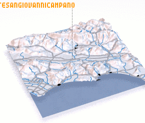 3d view of Monte San Giovanni Campano