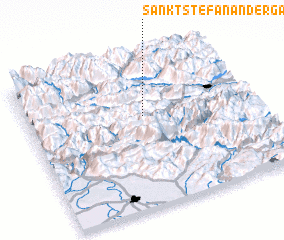 3d view of Sankt Stefan an der Gail