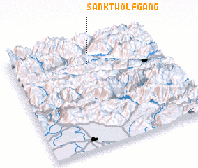 3d view of Sankt Wolfgang