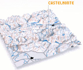 3d view of Castelmonte