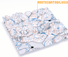 3d view of Montesanto di Lussari