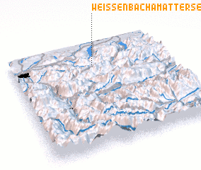 3d view of Weissenbach am Attersee