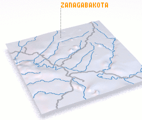 3d view of Zanaga Bakota